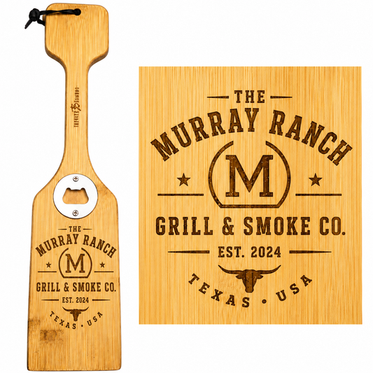 The Ranch Custom Engraved Grill Scraper