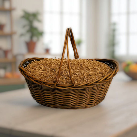 Create your own Brown Willow Gift Basket
