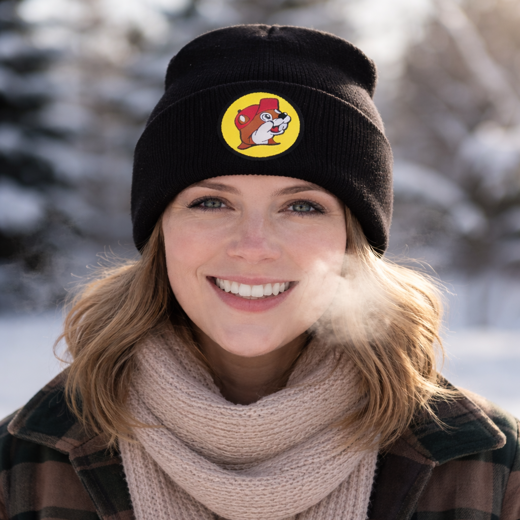 Buc-ee's Black Knit Beanie