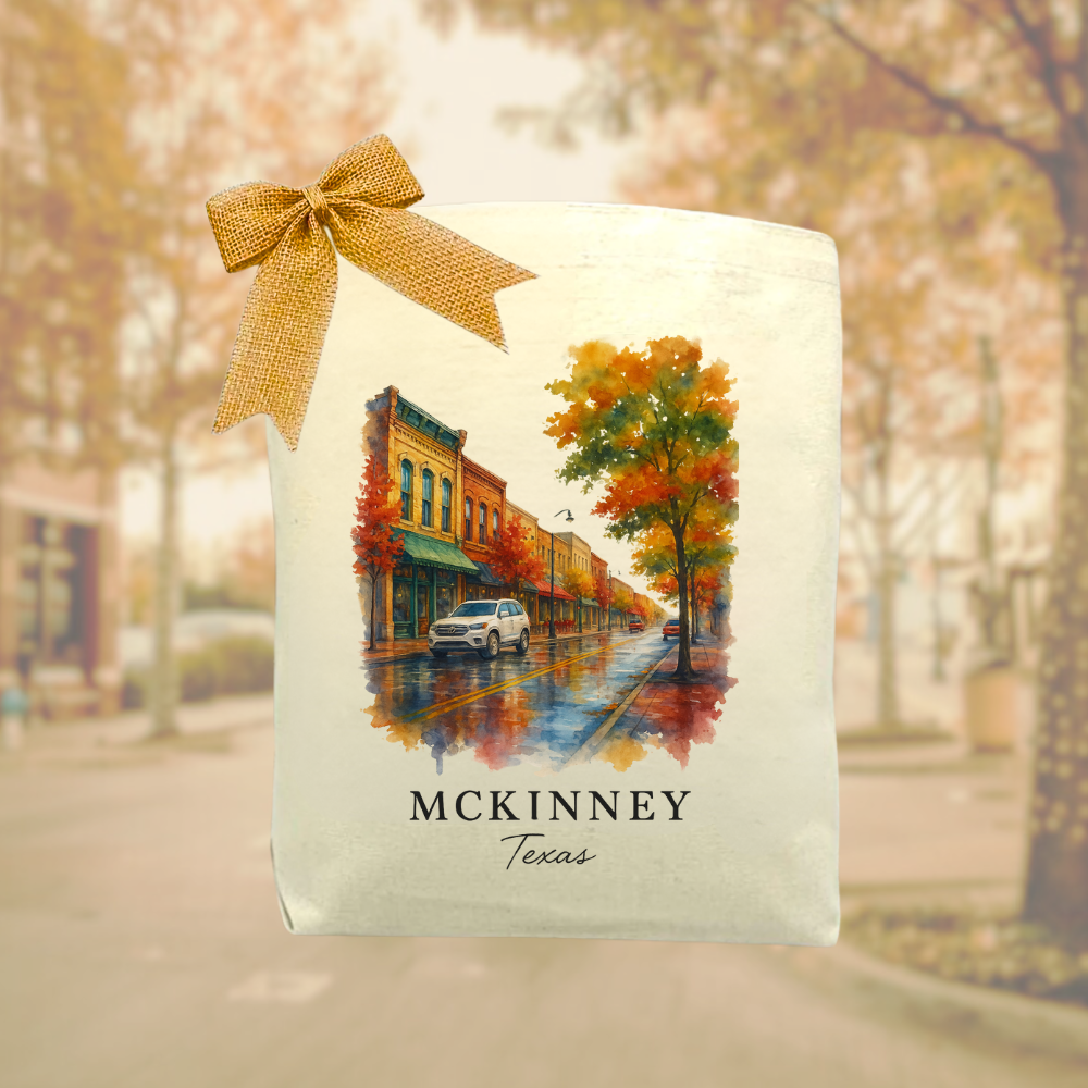 Autumn on McKinney Square Tote Bag