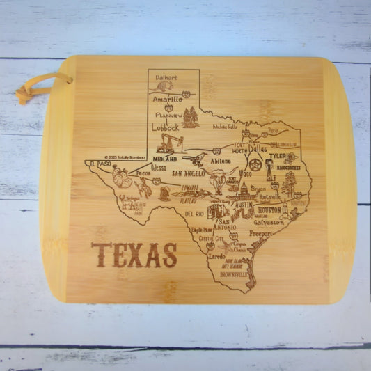 Texas Map Cutting Board