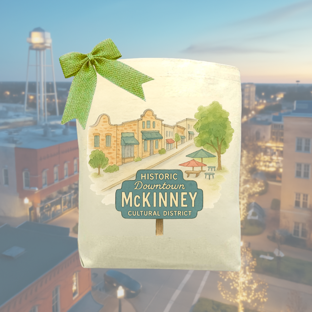 Historic Heart of McKinney Tote Bag