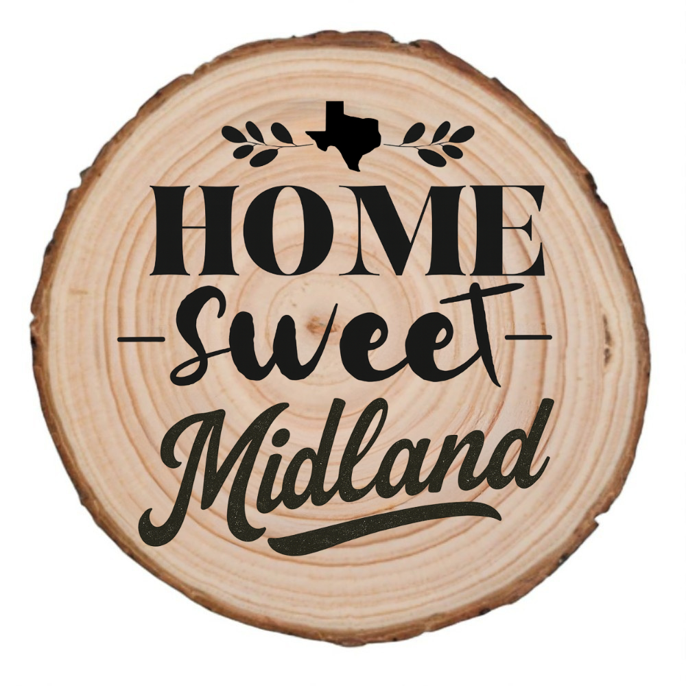 Natural wood slice coaster