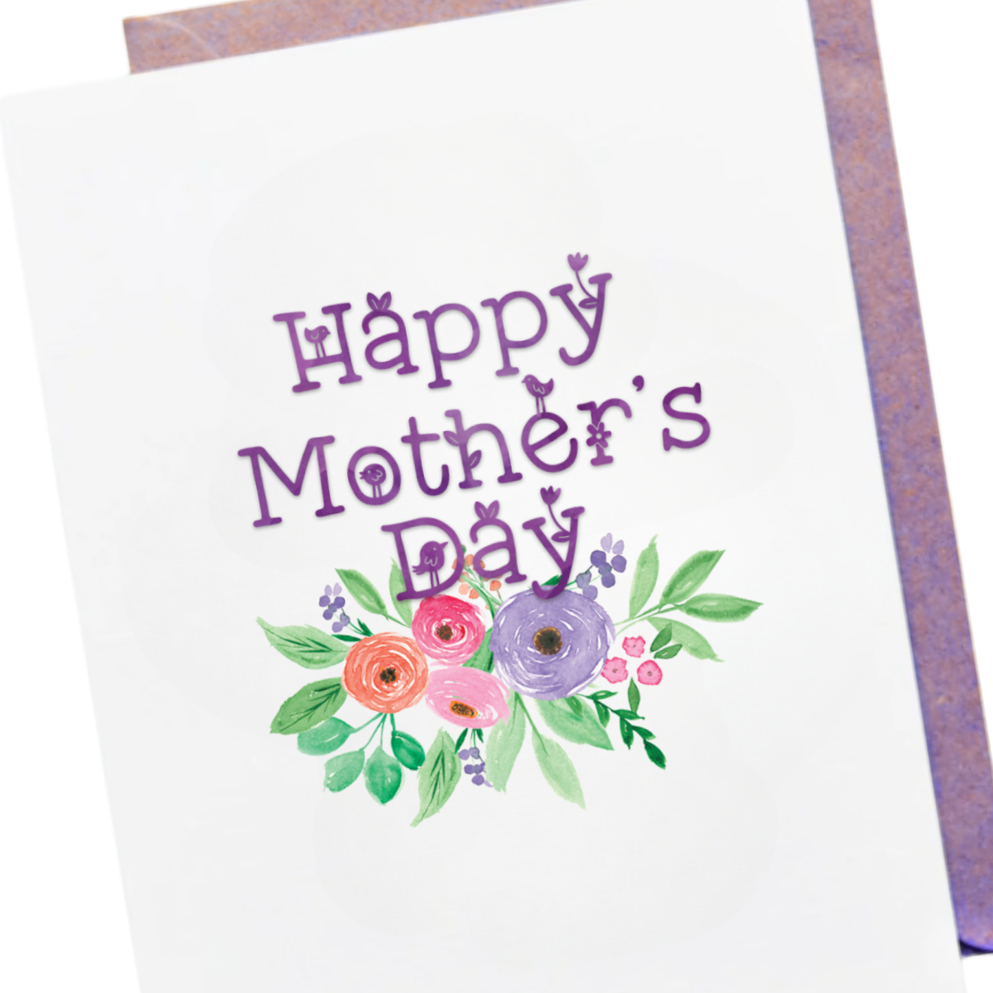 Mother's Day Watercolor Greeting Card