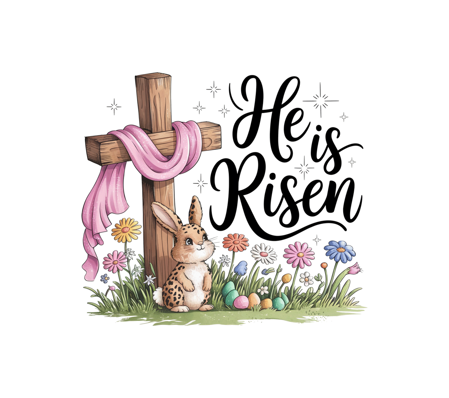 Risen Easter Bunny Gift Tote