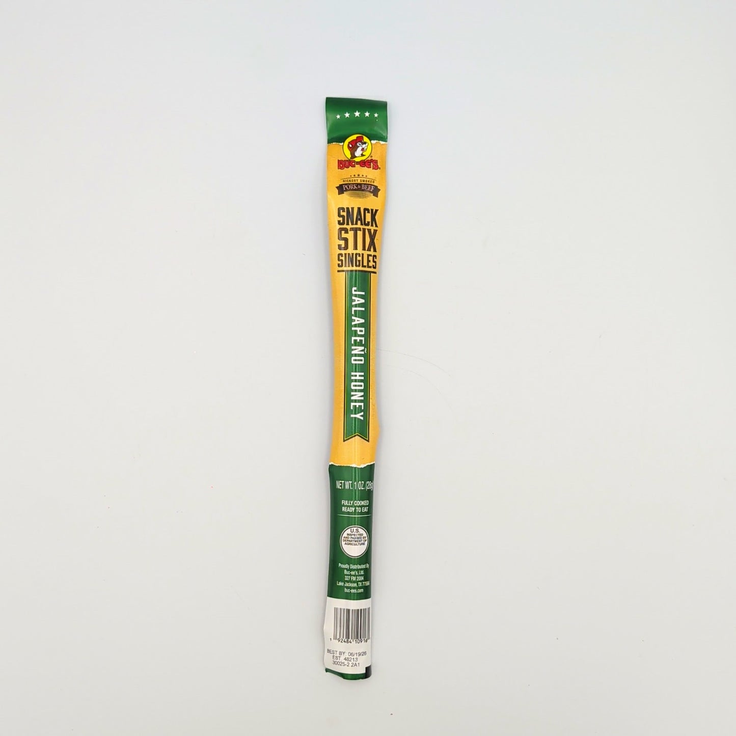 Buc-ee’s jalapeño honey beef stick packaged as a sweet and spicy Texas snack gift from Texas Gift Baskets storefront