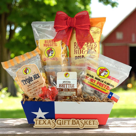 bucees snack themed gift basket