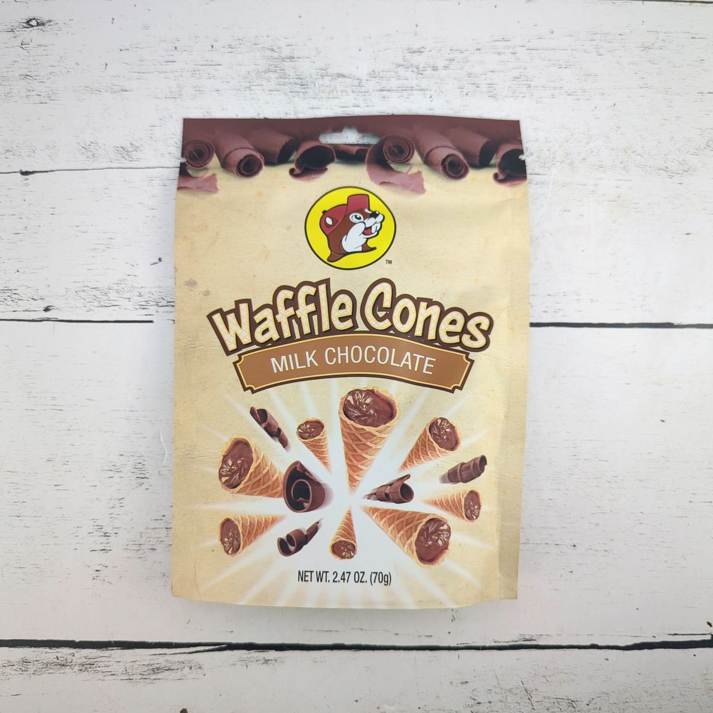 bucees milk chocolate waffle cones