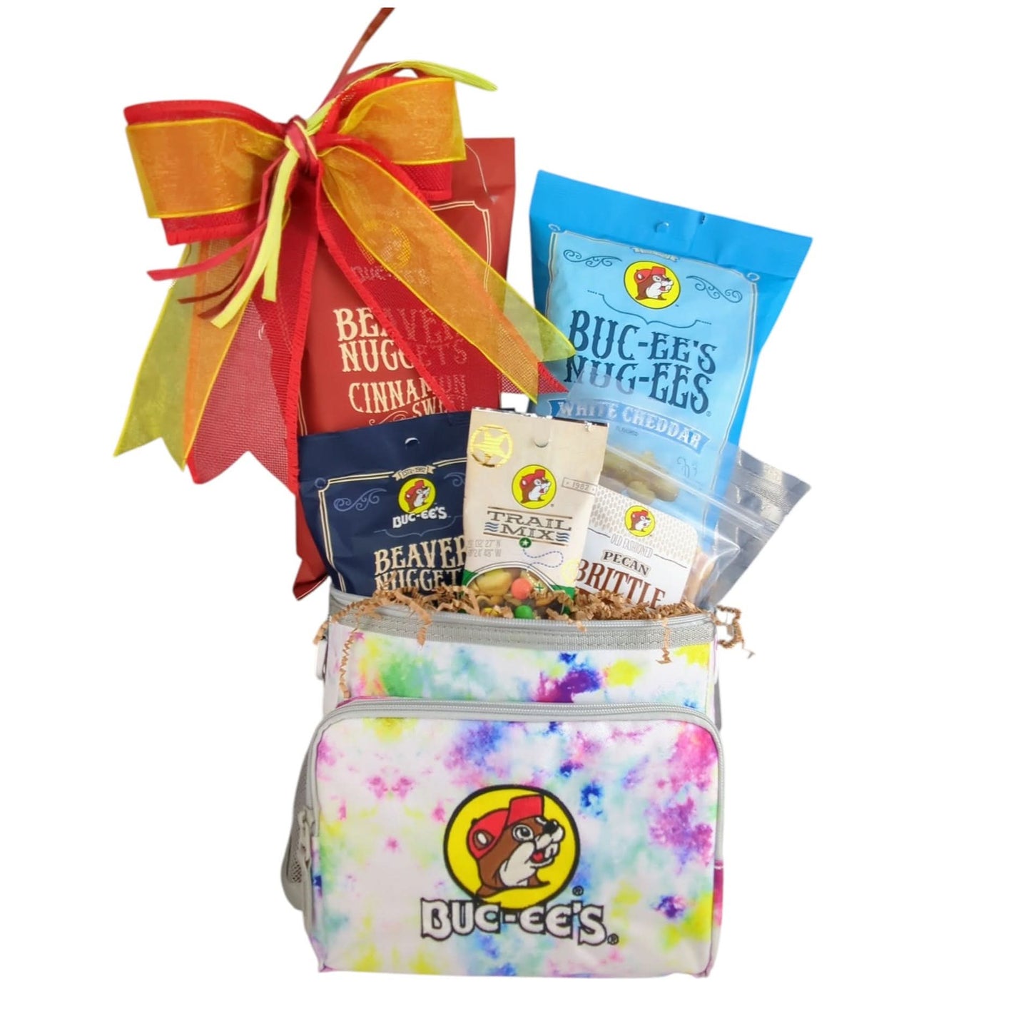 bucees_tie_dyed_lunch_cooler_gift_basket_white_background-Photoroom