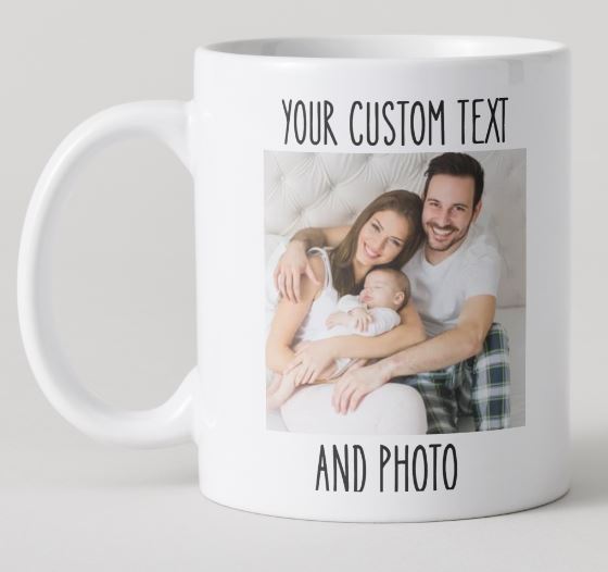 Personalized Photo & Text Mug