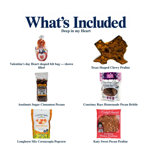 What's included in Deep in my Heart: each included item individually labeled.