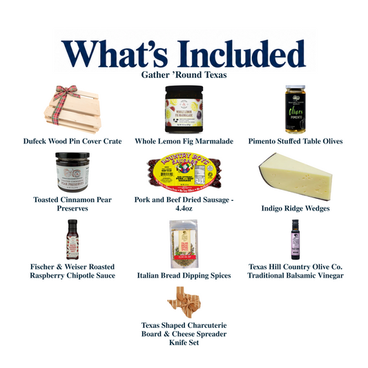 What's included in Gather ’Round Texas: each included item individually labeled.