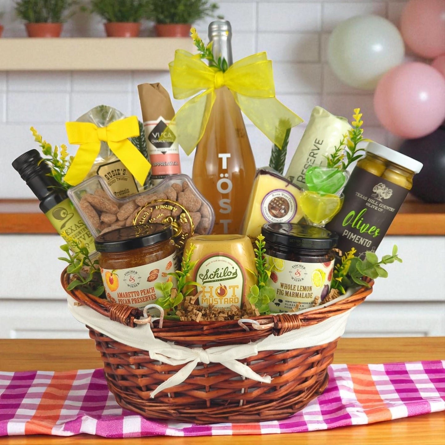 "A Texas-Sized Happy Birthday" Basket - FREE US MAINLAND SHIPPING!