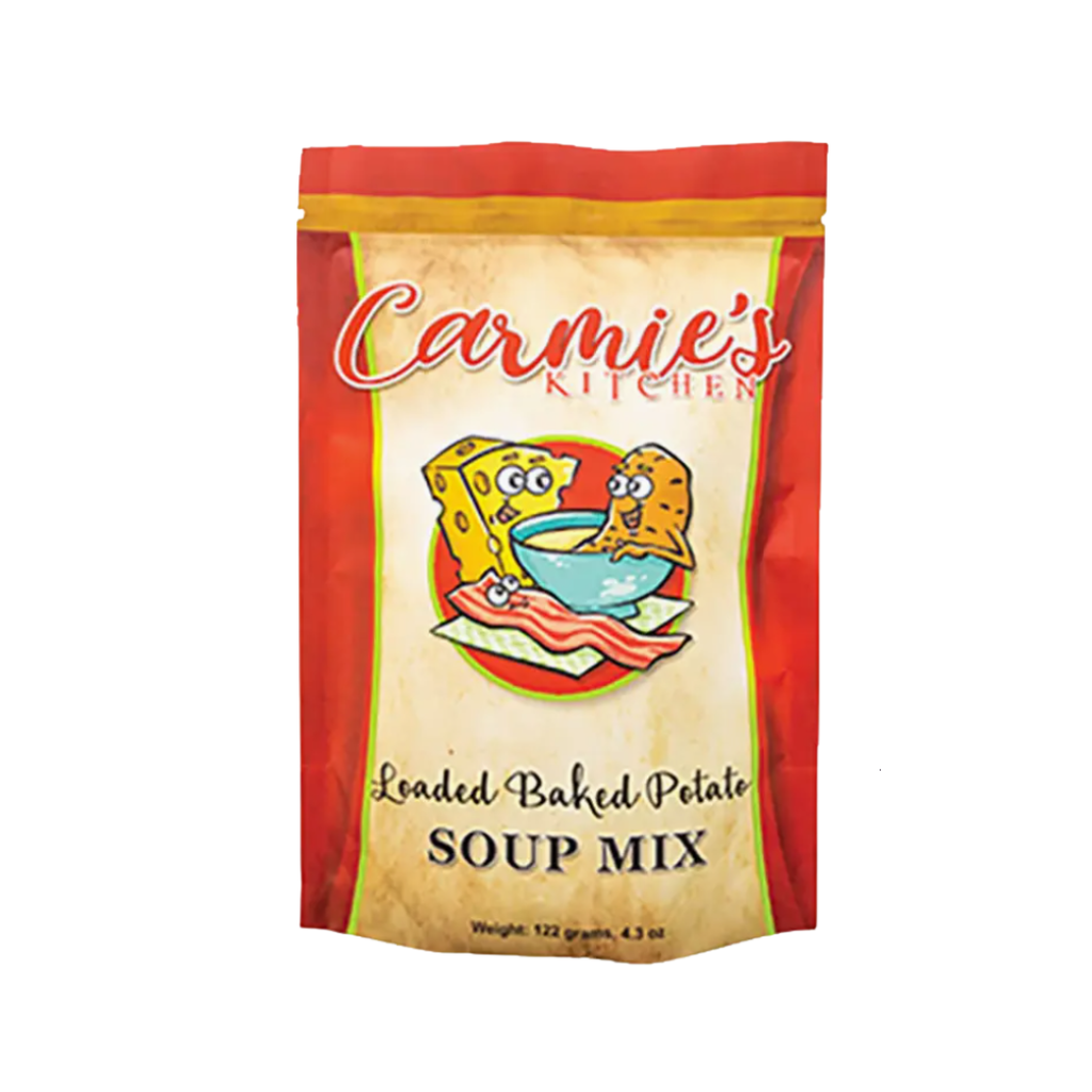 a packet of loaded baked potato soup mix