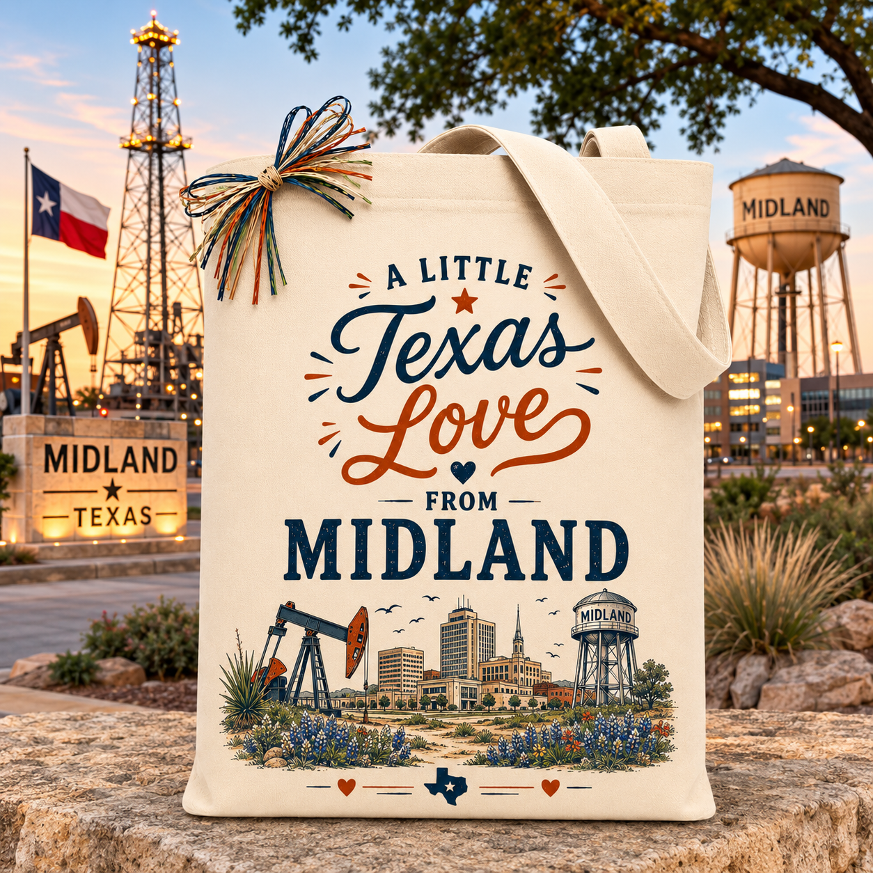 Create Your Own "A Little Texas Love from Midland" Gift Tote