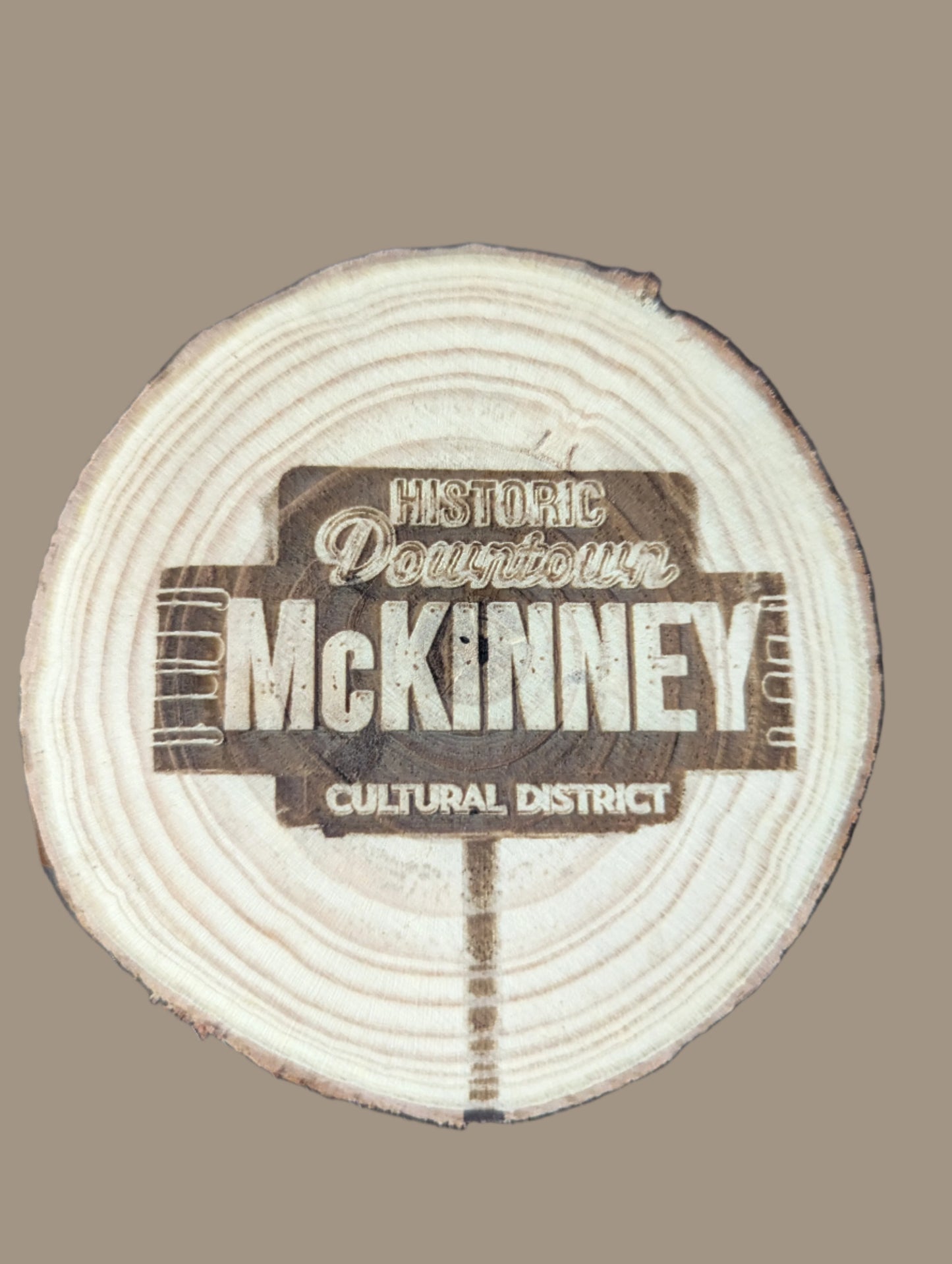 Downtown McKinney Engraved Coaster