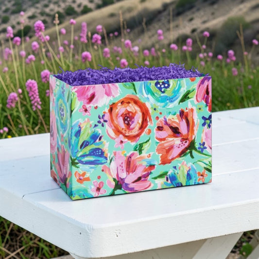 Texas Rose Garden Gift Basket Box