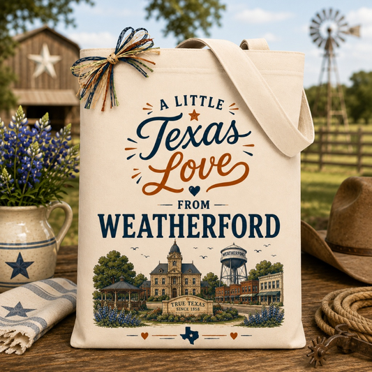 Create Your Own "A Little Texas Love from Weatherford" Gift Tote