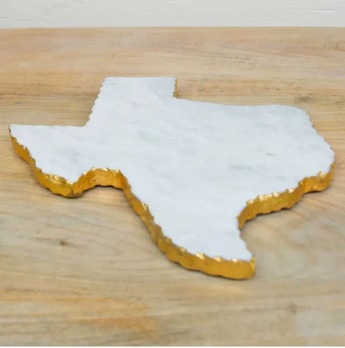 Texas Shaped Marble Serving