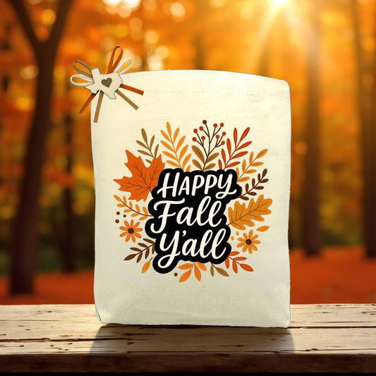 Canvas tote bag with the phrase “Thanks for Your Support,” designed for filling with customizable Texas snacks, artisan treats, and thoughtful extras.