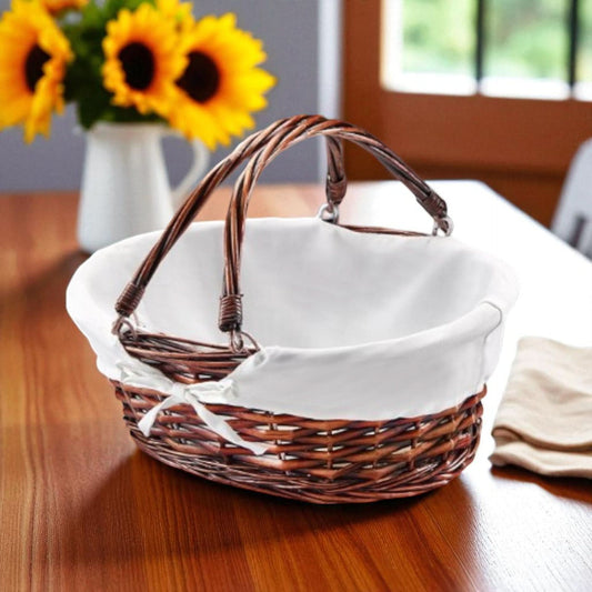 Brown willow basket