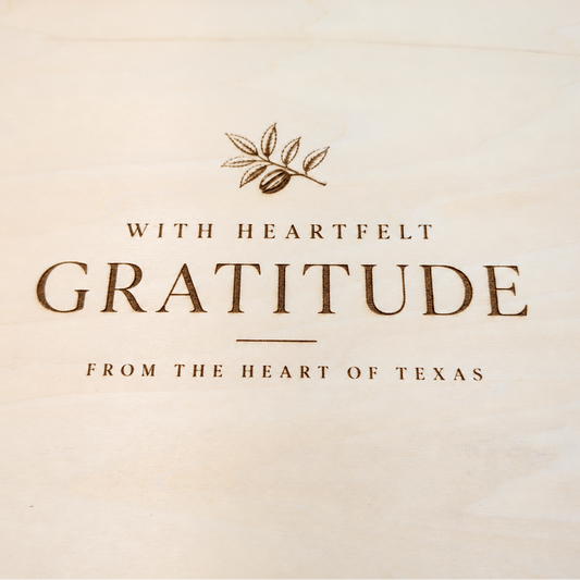 Create Your Own "With Heartfelt Gratitude From the Heart of Texas" Wood Gift Box