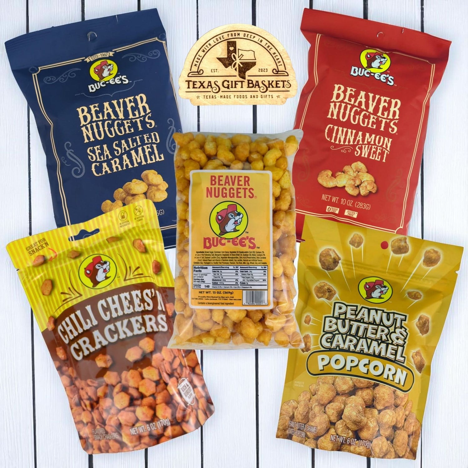 texas snacks for care packages and texas-thamed gifts