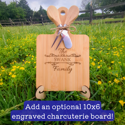 Engraved charcuterie board 
