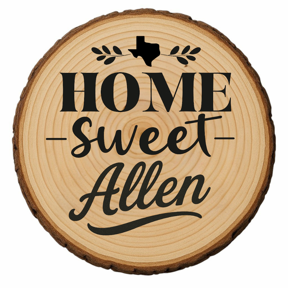 Natural wood slice coaster