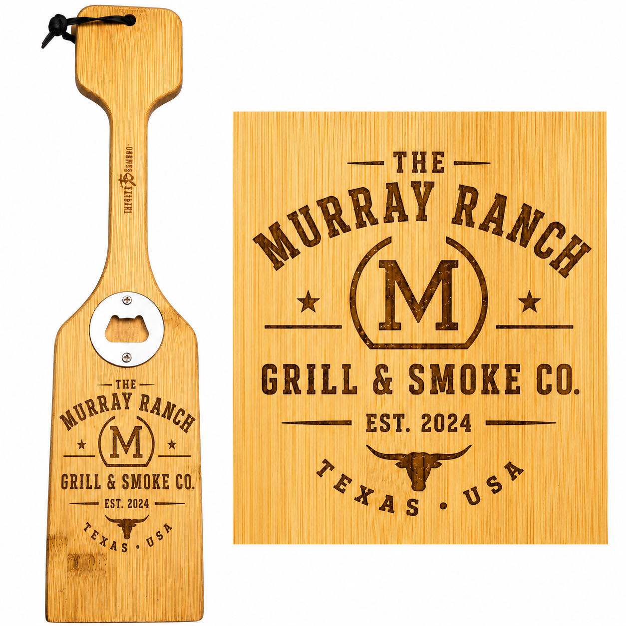 The Ranch Custom Engraved Grill Scraper