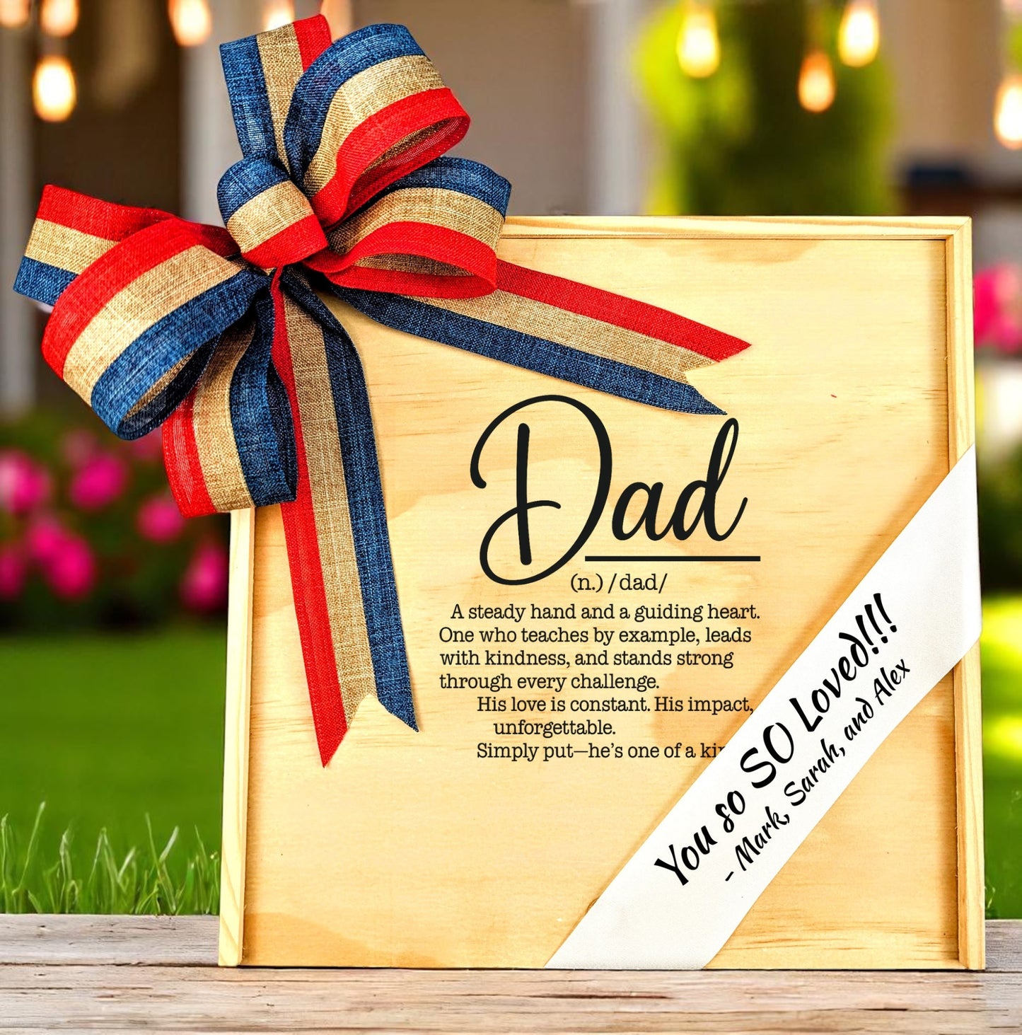 Create Your Own Father’s Day Engravable Wood Gift Box