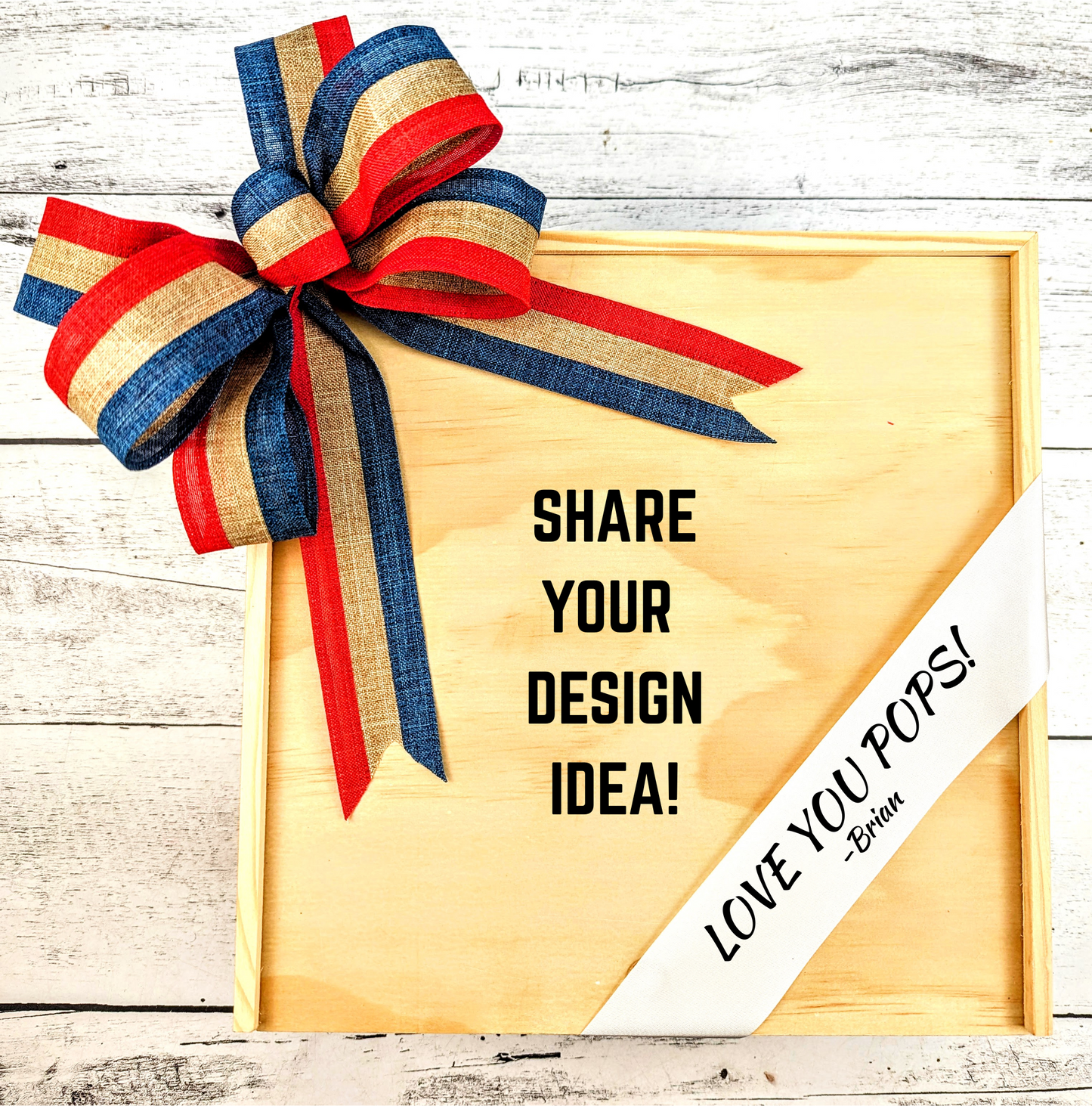 Create Your Own Father’s Day Engravable Wood Gift Box