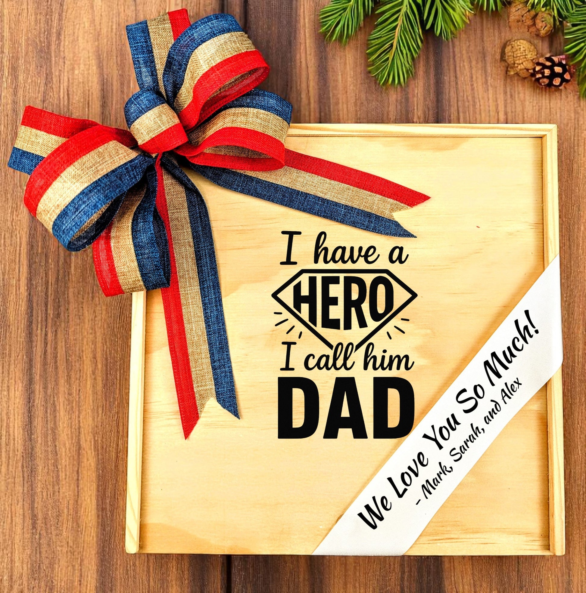Wood Box Father's Day Custom