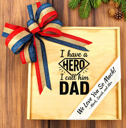 Wood Box Father's Day Custom