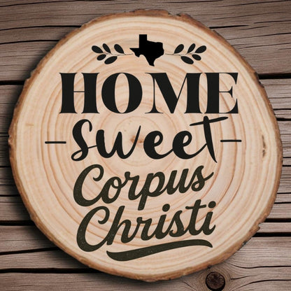 Corpus Christi Wood Slice