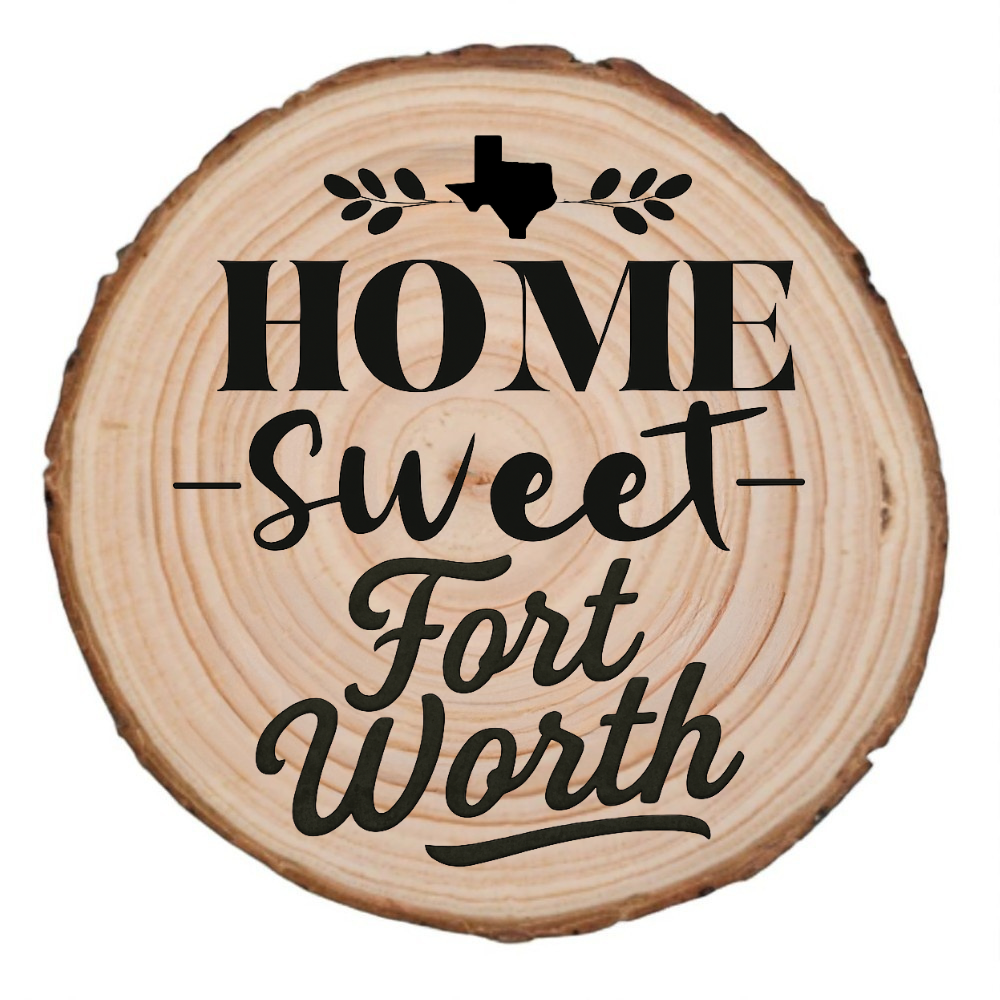 Natural wood slice coaster