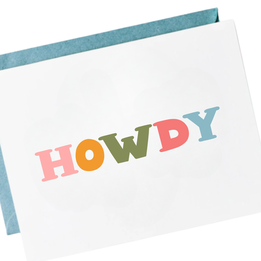 Howdy Greeting Card