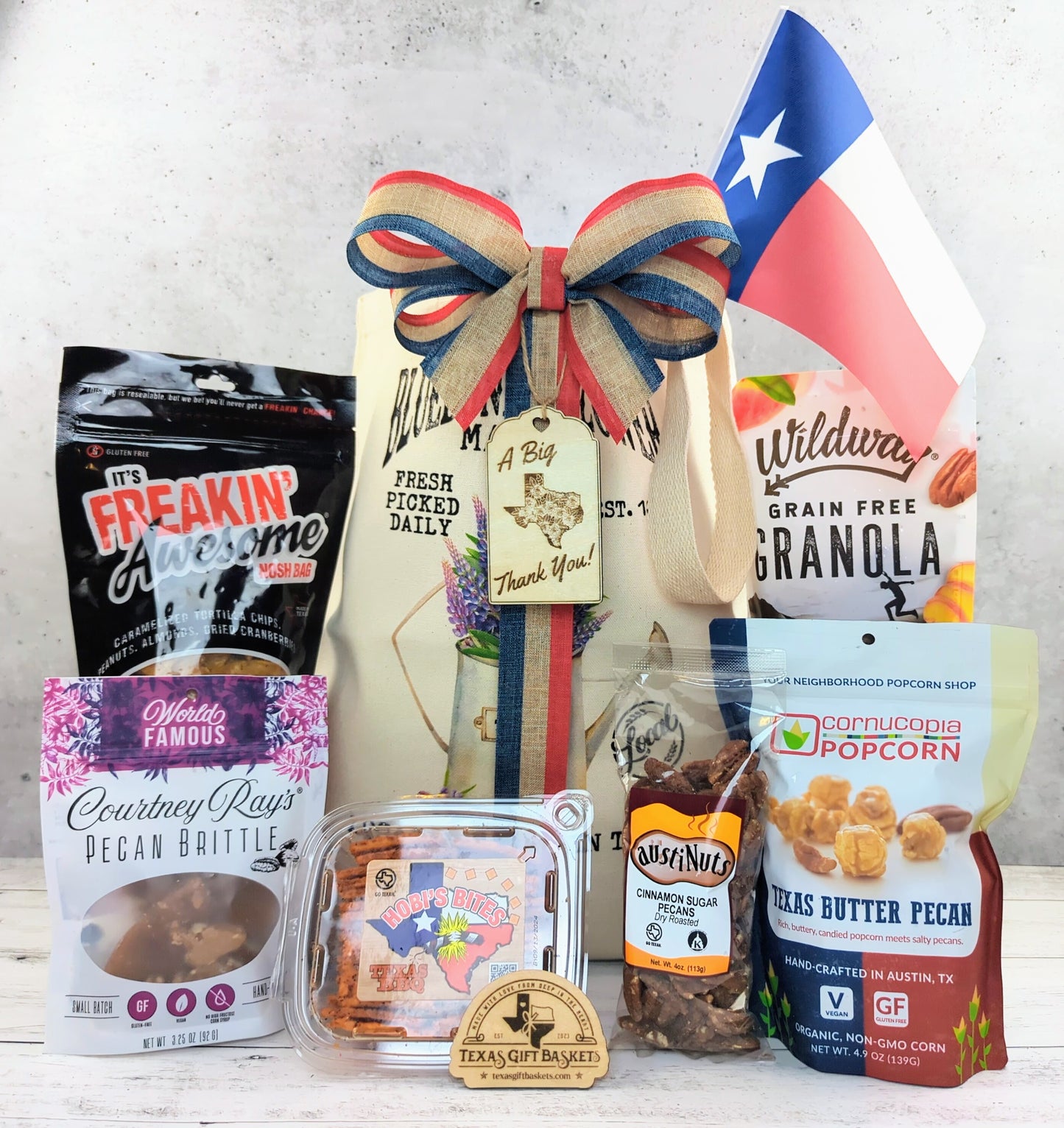 "A Texas-sized Thank You" snack tote