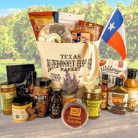 Create Your Own Texas Bluebonnet Flower Market Gift Tote