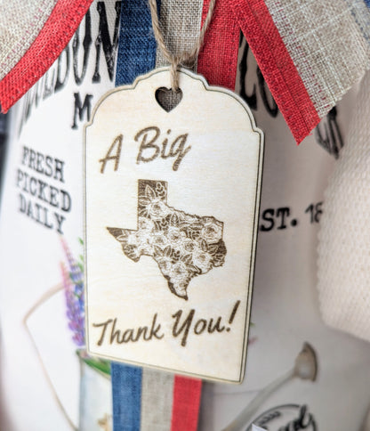 "A Texas-sized Thank You" snack tote