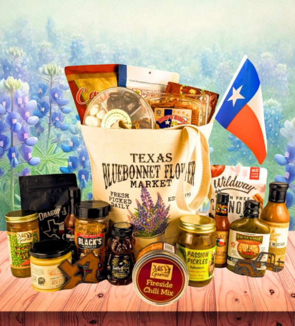 Bluebonnet Flower Market Tote Gift