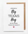 Big Texas Hug Greeting Card
