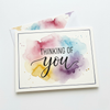 Thinking of You Watercolor Greeting Card