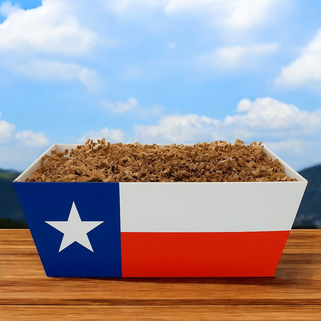 Create Your Own Texas Flag Market Tray Gift Basket