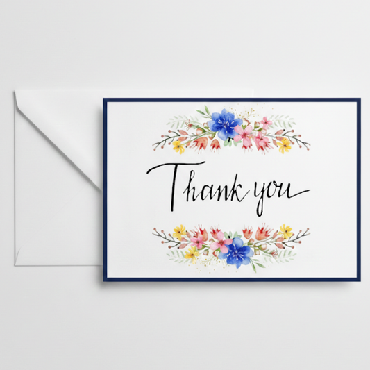 Thank You Wildflowers Greeting Card