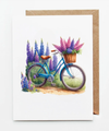Bluebonnets & Bike Greeting Card