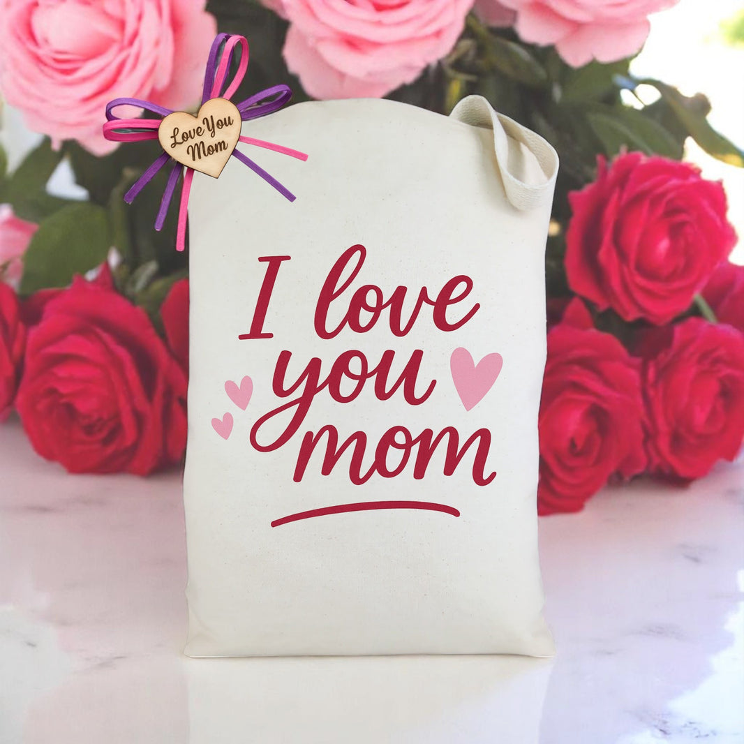Create your own I Love You Mom Gift Tote
