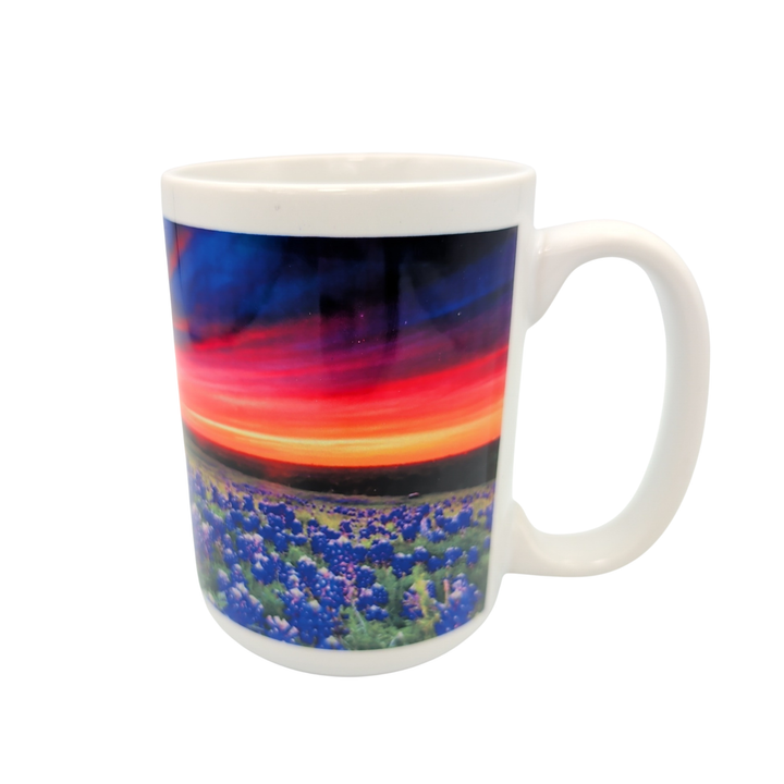 Texas Bluebonnet Sunset Photo Mug
