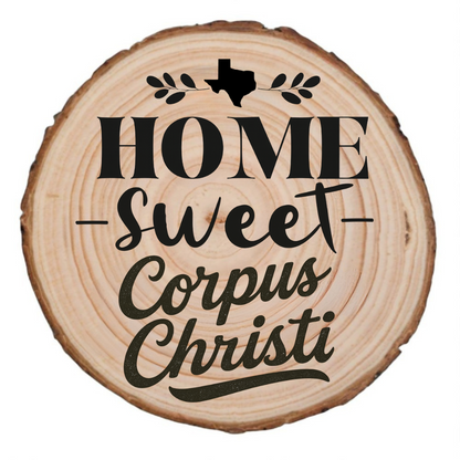 Sweet Corpus Christi Wood Slice