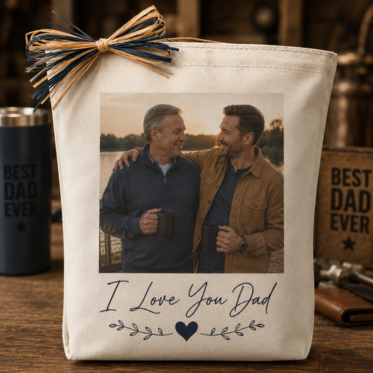 "I Love You Dad" Photo Tote